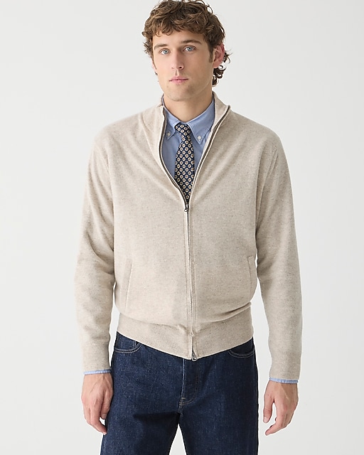 mens Cashmere full-zip sweater