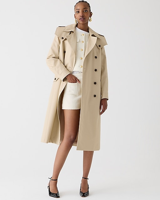 womens Double-breasted trench coat